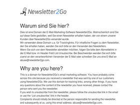 'newslettertogo.com' screenshot