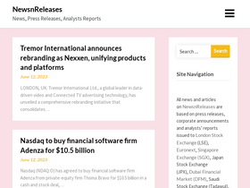 'newsnreleases.com' screenshot