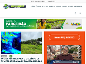 'newsrondonia.com.br' screenshot