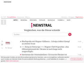 'newstral.com' screenshot
