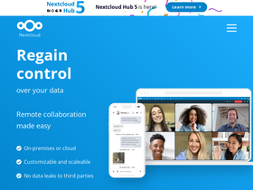 'nextcloud.com' screenshot