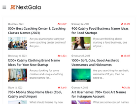 'nextgala.com' screenshot
