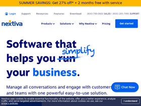 'nextiva.com' screenshot