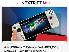 'nextrift.com' screenshot