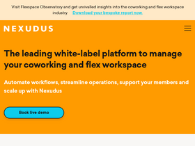 'nexudus.com' screenshot