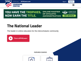 'nfhslearn.com' screenshot