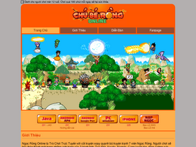 'ngocrongonline.com' screenshot