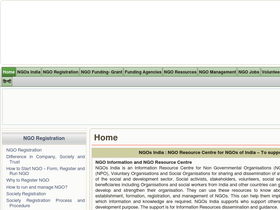 'ngosindia.com' screenshot