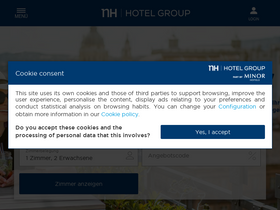'nh-hotels.de' screenshot