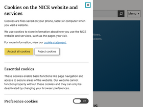 'nice.org.uk' screenshot