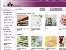 'nicepricefavors.com' screenshot