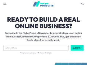 'nichepursuits.com' screenshot