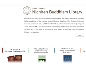 'nichirenlibrary.org' screenshot