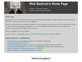 'nickbostrom.com' screenshot