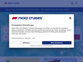 'nicko-cruises.de' screenshot