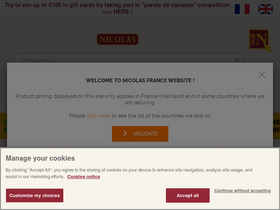 'nicolas.com' screenshot