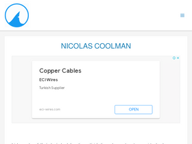 'nicolascoolman.com' screenshot
