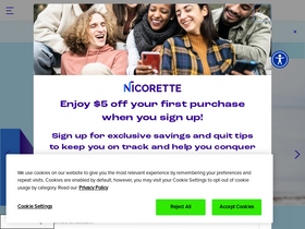 'nicorette.com' screenshot