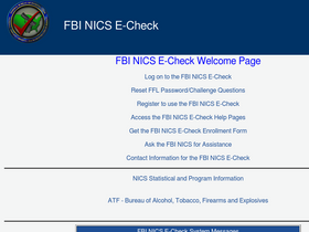 'nicsezcheckfbi.gov' screenshot