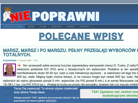 'niepoprawni.pl' screenshot