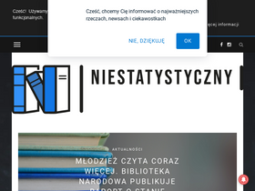 'niestatystyczny.pl' screenshot