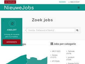 'nieuwejobs.com' screenshot