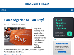 'nigerianfinder.com' screenshot