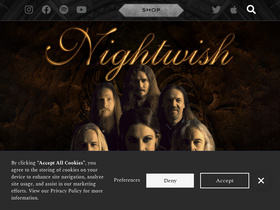 'nightwish.com' screenshot