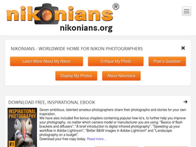 'nikonians.org' screenshot