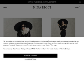 'ninaricci.com' screenshot