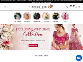 'ninecolours.com' screenshot