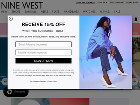 'ninewest.com' screenshot