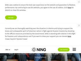'ning.com' screenshot