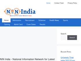 'ninindia.org' screenshot