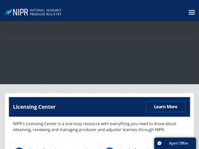 'nipr.com' screenshot