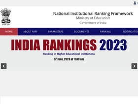 'nirfindia.org' screenshot