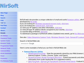 'nirsoft.net' screenshot