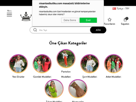 'nisantasibutika.com' screenshot