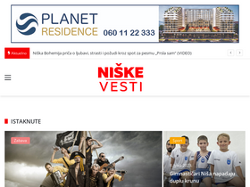 'niskevesti.rs' screenshot