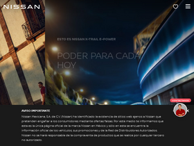 'nissan.com.mx' screenshot
