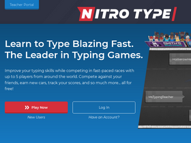 'nitrotype.com' screenshot