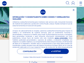 'nivea.es' screenshot