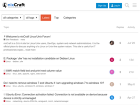 'nixcraft.com' screenshot