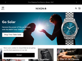 'nixon.com' screenshot