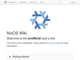'nixos.wiki' screenshot