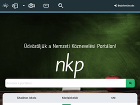 'nkp.hu' screenshot