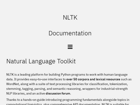 'nltk.org' screenshot