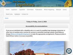 'nmlegis.gov' screenshot