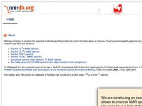 'nmrdb.org' screenshot