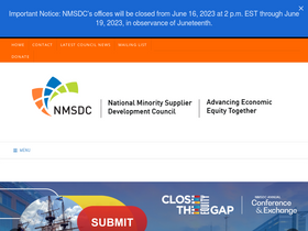 'nmsdc.org' screenshot